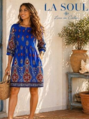 LA Soul,Adorable Dress, Like New, Side Zipper, Exceptional Quality, S/M